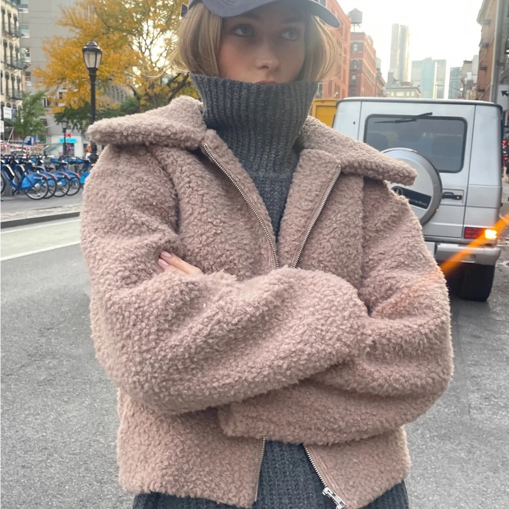 OAK + FORT Shearling Jacket